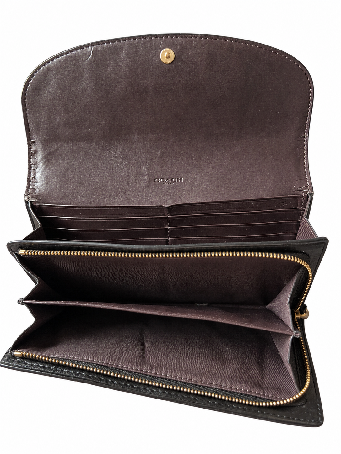 Coach Signature Tote Bag & Leather Wallet Set