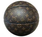 Custom LV Brown Monogram Basketball