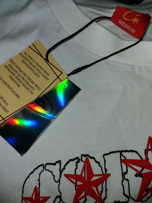Rules The World” Stars Graphic T-Shirt White Size M