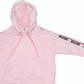 Moschino Underwear Logo Tape Cropped Hoodie Pink Size Small