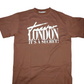 Trapstar London “It’s A Secret” Script Logo T-Shirt Brown Size M
