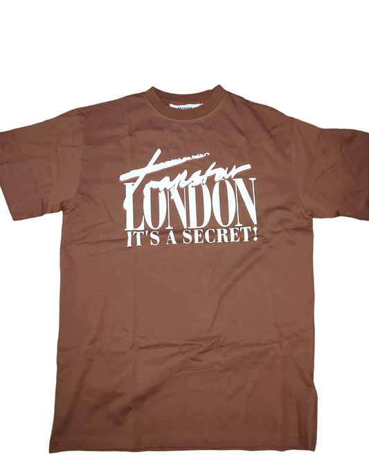 Trapstar London “It’s A Secret” Script Logo T-Shirt Brown Size M