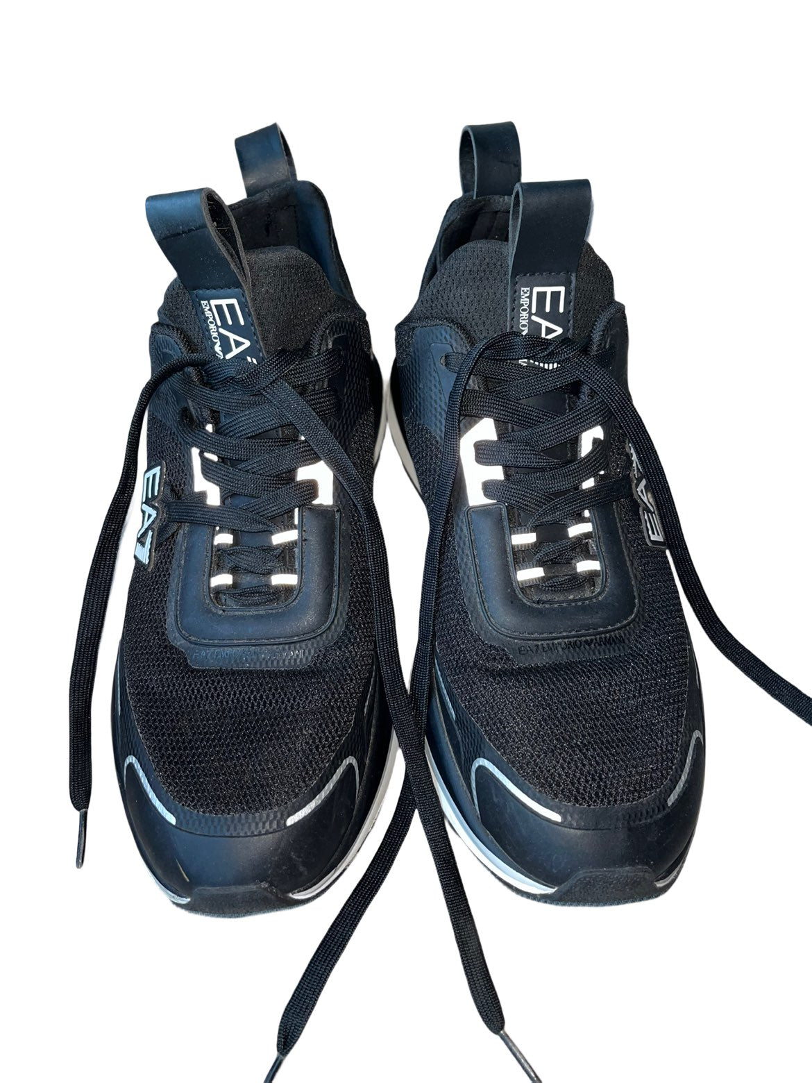 EA7 Emporio Armani Visibility Runner Trainers – Black/White (Size 9)