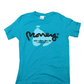 Money Clothing Script Logo T-Shirt Blue Size M