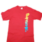 Supreme T-shirt featuring vertical gradient logo print