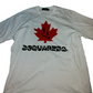 Dsquared2 Smiley Maple Leaf Logo T-Shirt White Size M (Fits XL)