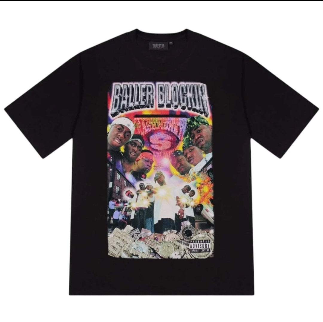 Trapstar Cash Money Records “Baller Blockin” Graphic T-Shirt Black Size M