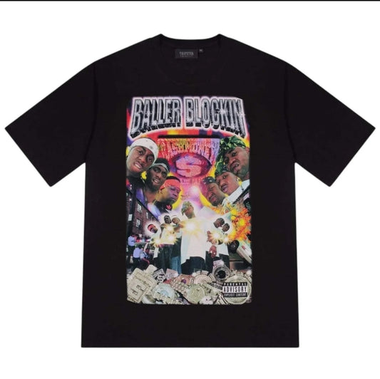 Trapstar Cash Money Records “Baller Blockin” Graphic T-Shirt Black Size M
