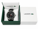 Lacoste Men's Black Dial Nylon & Leather Strap Quartz Watch (50M)