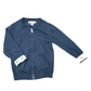 Burberry Kids Check Cuff Zip Cardigan Navy Size 3 Years