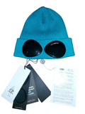 C.P. Company Goggle Beanie Tile Blue