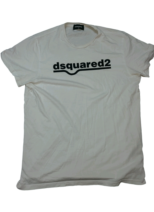 Dsquared2 Underline Logo T-Shirt White Size M