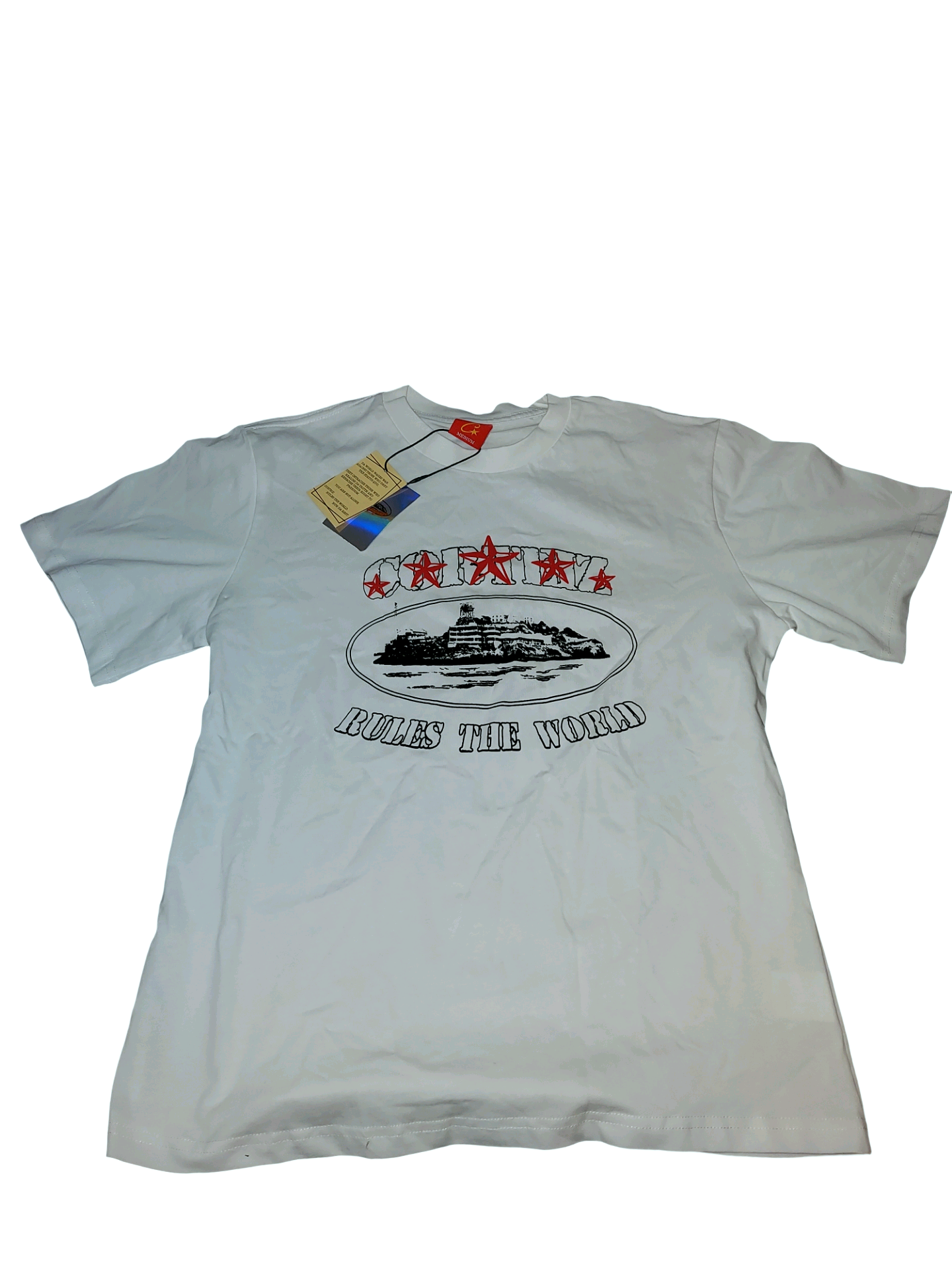 Rules The World” Stars Graphic T-Shirt White Size M