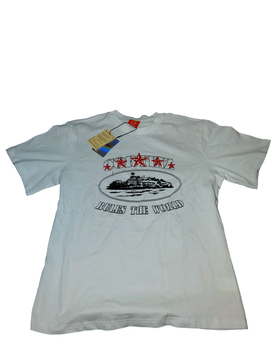 Rules The World” Stars Graphic T-Shirt White Size M