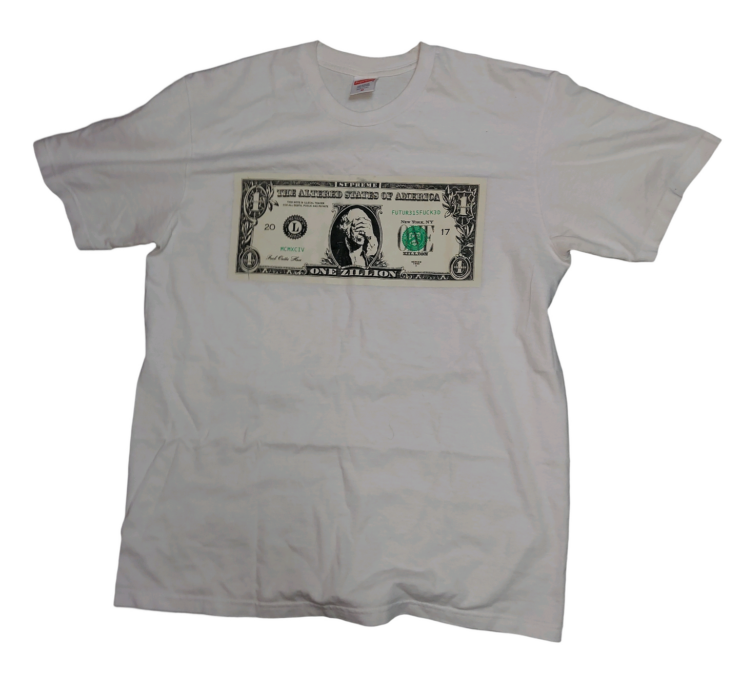 Supreme Zillion Dollar T-Shirt White Size M