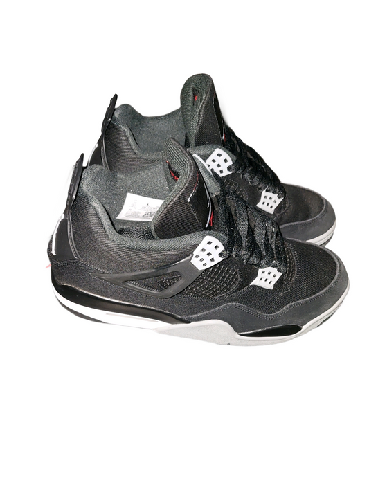 Air Jordan 4 Retro SE Black Canvas (Size 9)