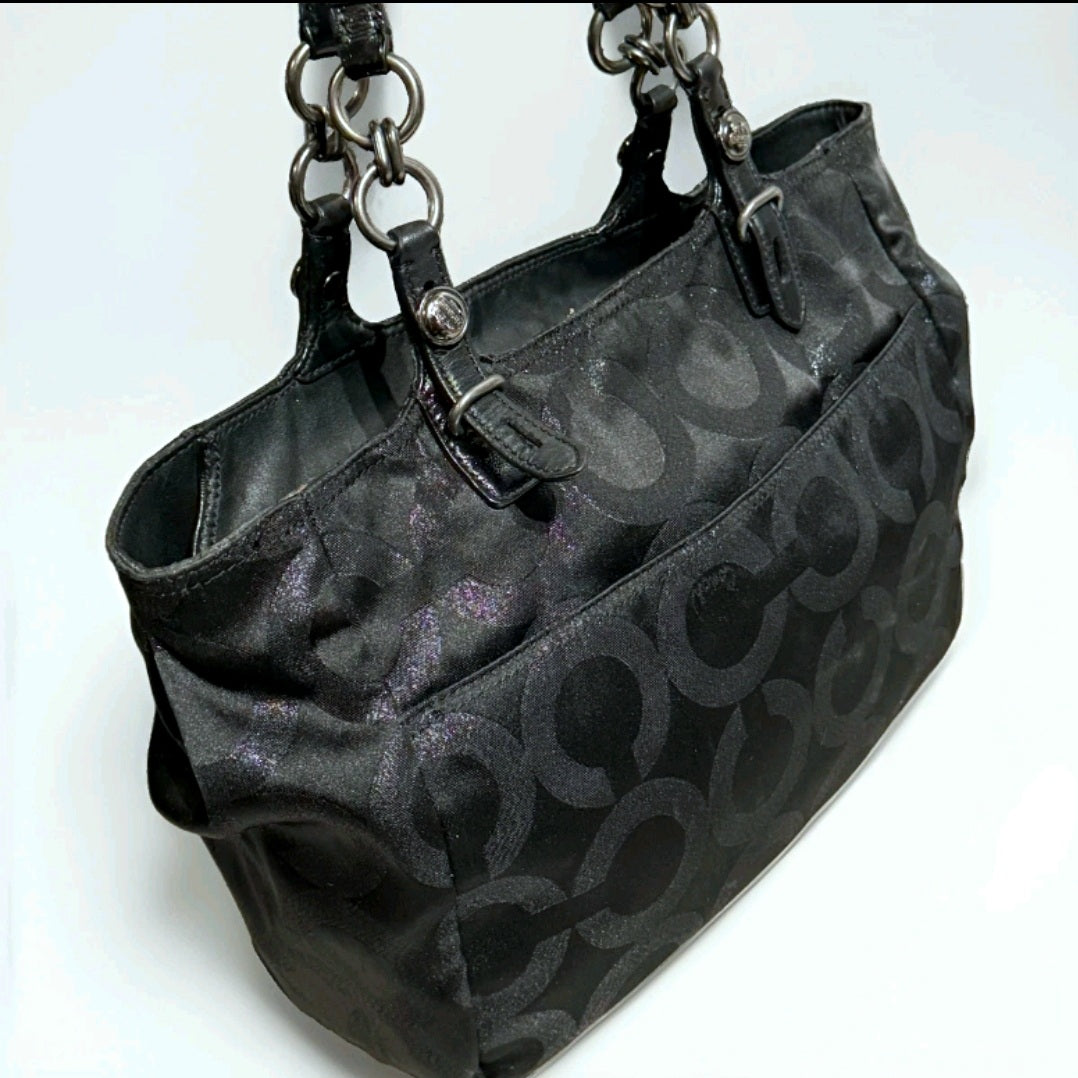 Coach Signature Tote Bag & Leather Wallet Set