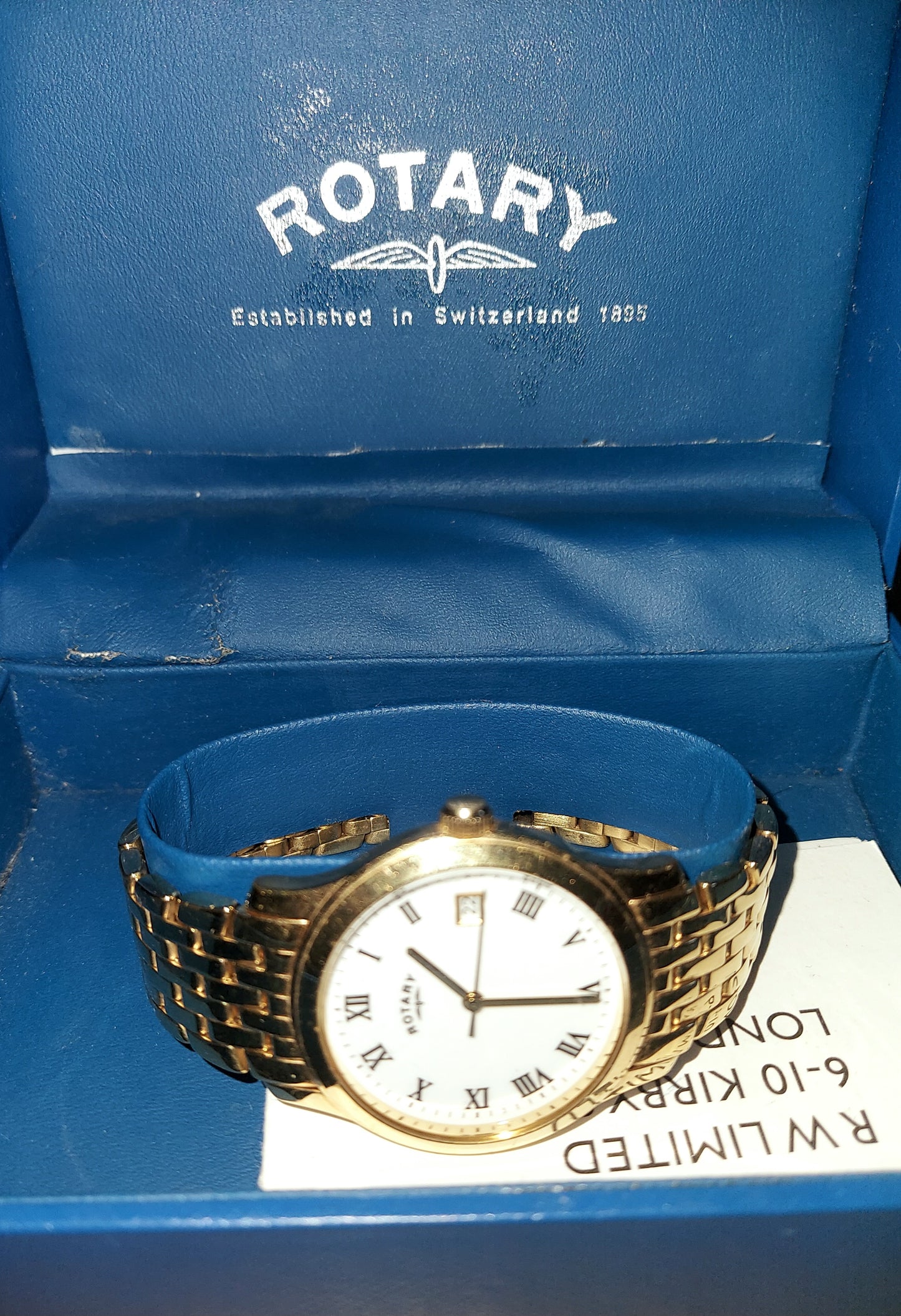 Rotary Ultra Slim Gold-Plated Watch GB00794/32