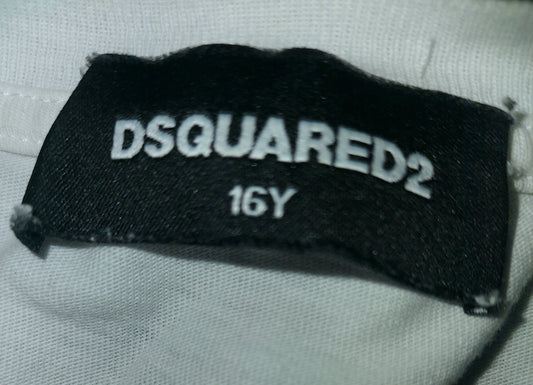 Dsquared2 Underline Logo T-Shirt White Size M