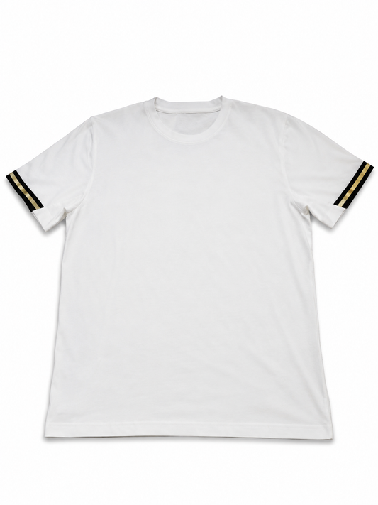 EA7 Emporio Armani Core Logo T-Shirt with Contrast Sleeve Tape Size S