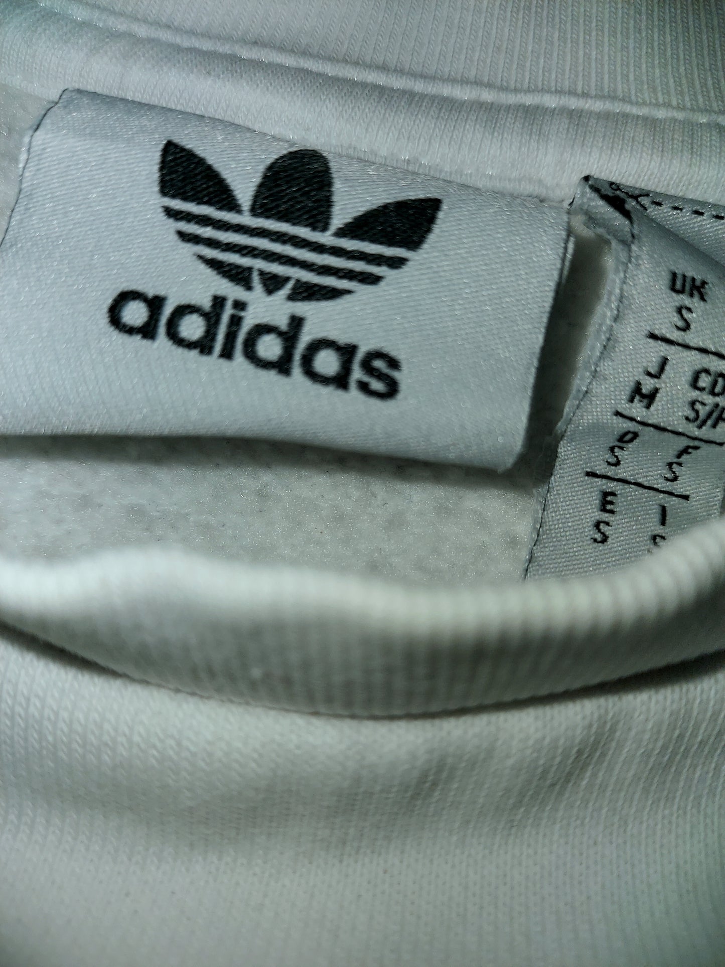 Adidas Originals Crewneck Sweatshirt White Size Small