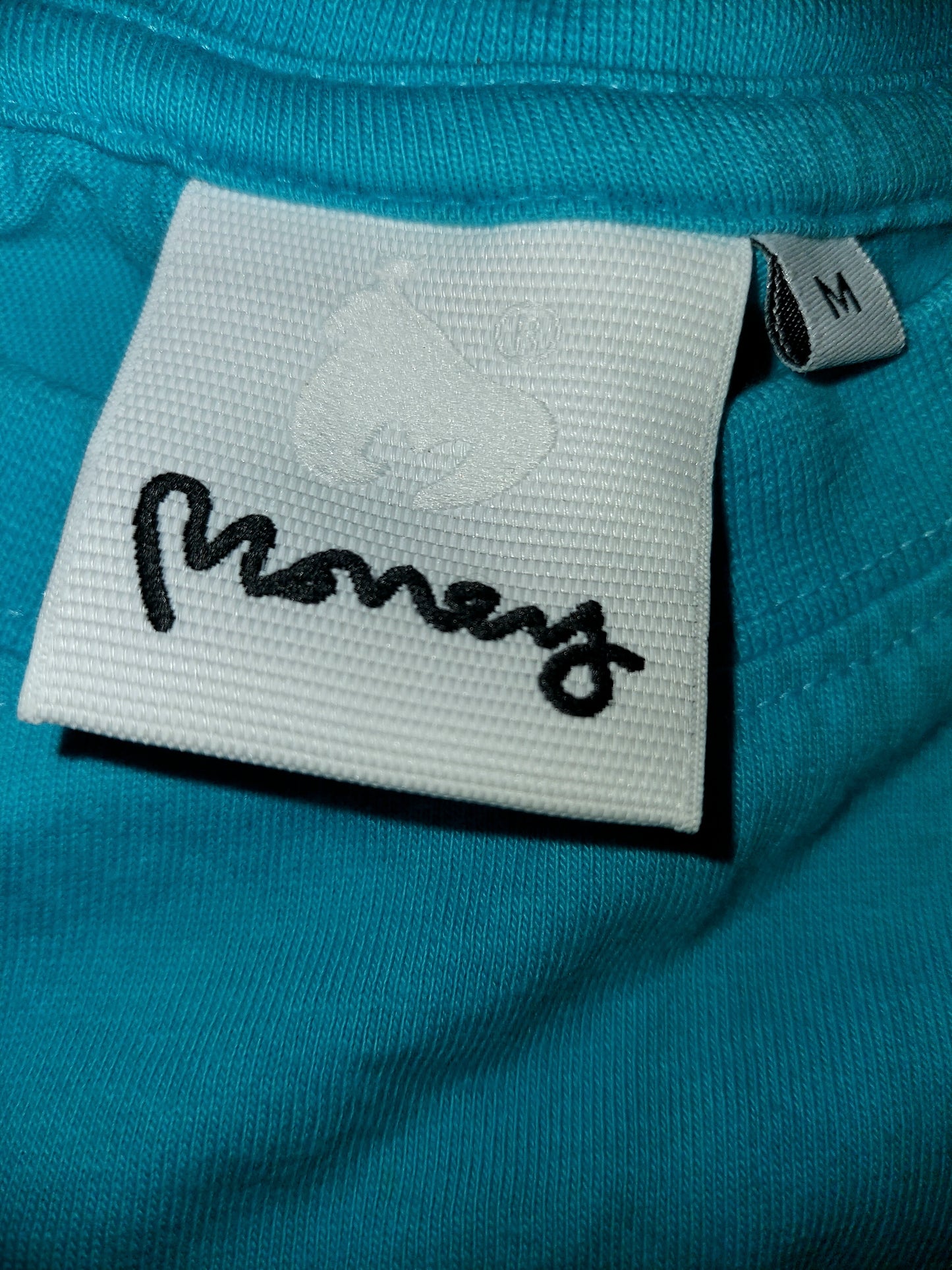 Money Clothing Script Logo T-Shirt Blue Size M