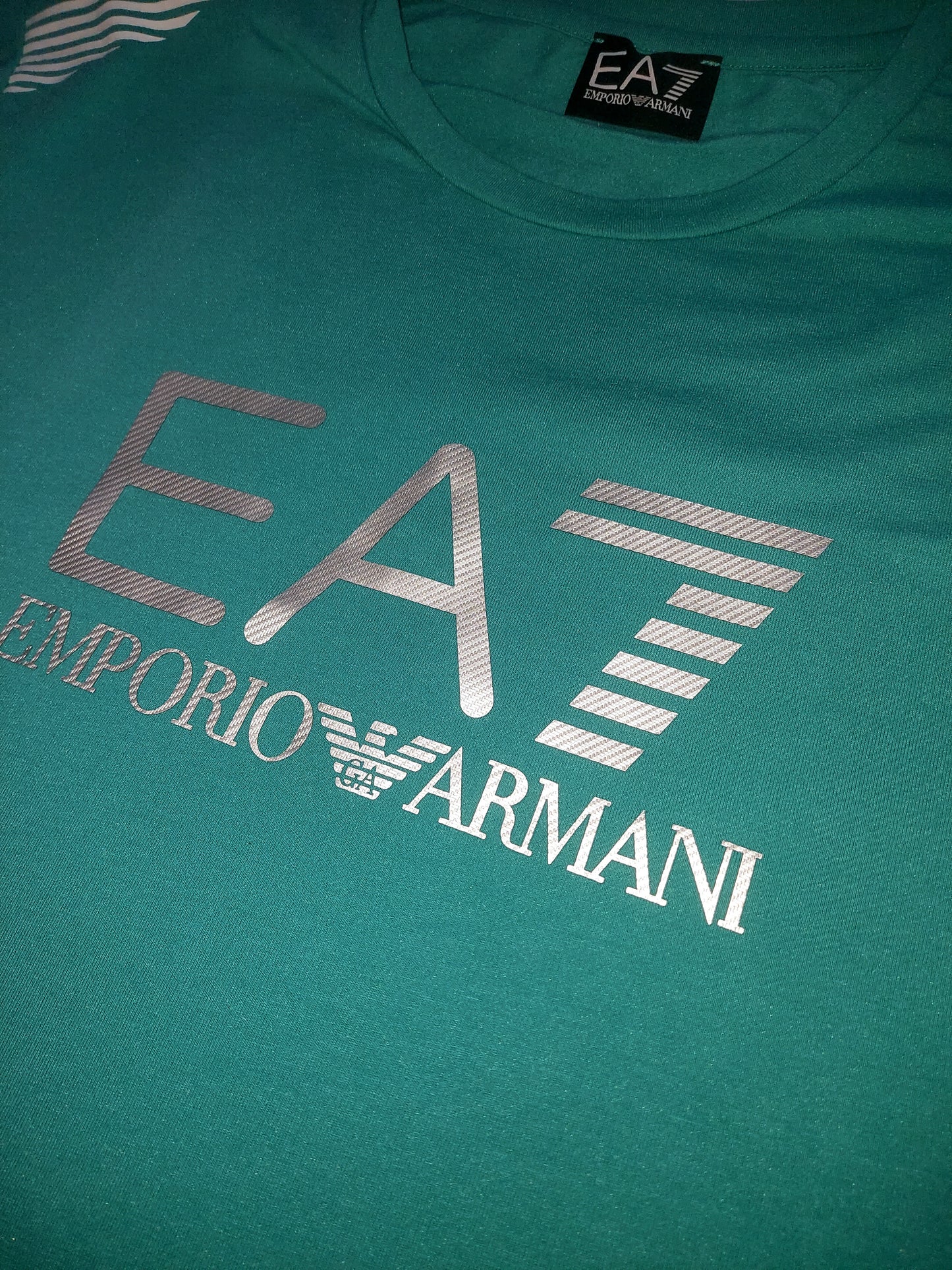 EA7 Emporio Armani Ventus 7 Logo Teal Green T-Shirt