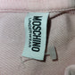 Moschino Underwear Logo Tape Cropped Hoodie Pink Size Small