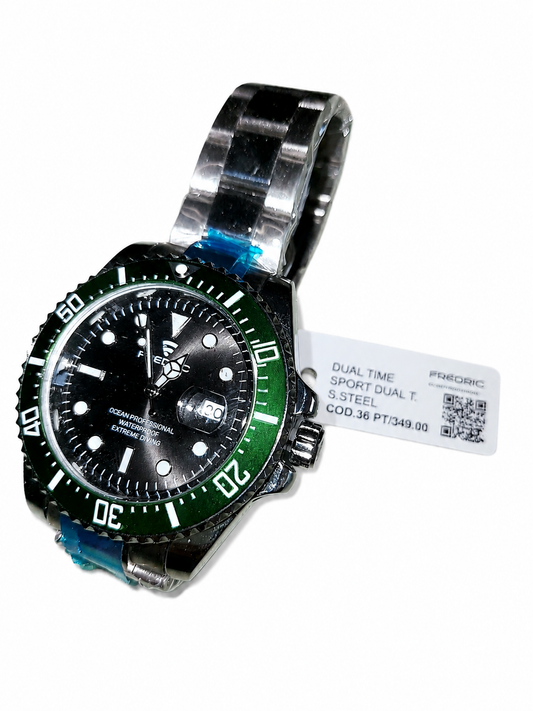Fredric Ocean Professional Green Diver Watch (COD.36)