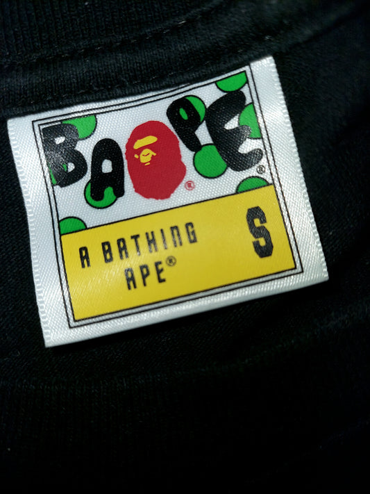 A Bathing Ape Side Shark Reflective T-Shirt Black