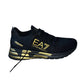 EA7 Emporio Armani Crusher Distance Knit Trainers – Black/Gold (Size 9)