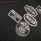 Mercier Printed Badge Hoodie Black Size Small (Fits Medium)