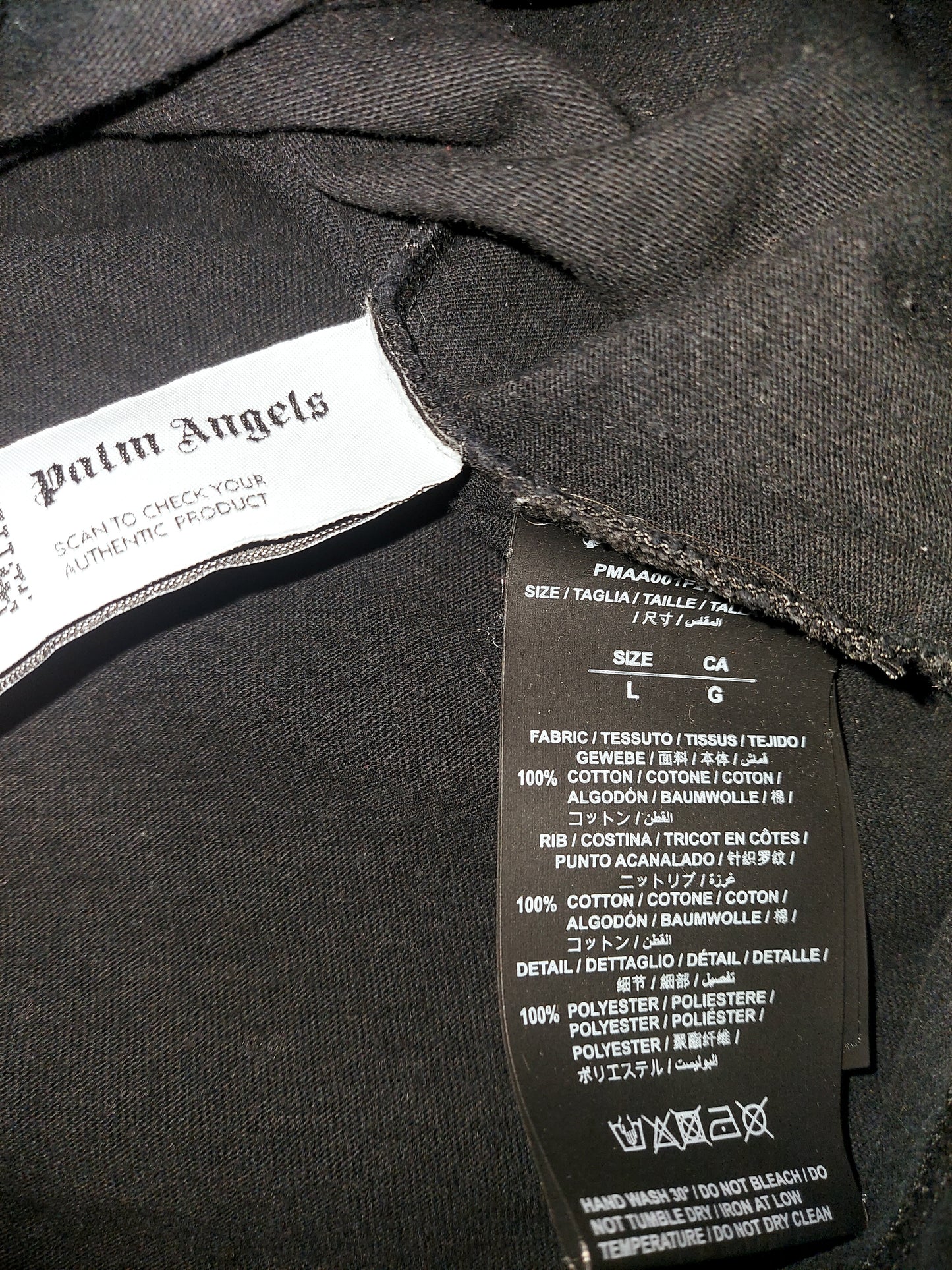 Palm Angels Racing Star T-Shirt Black Size Large