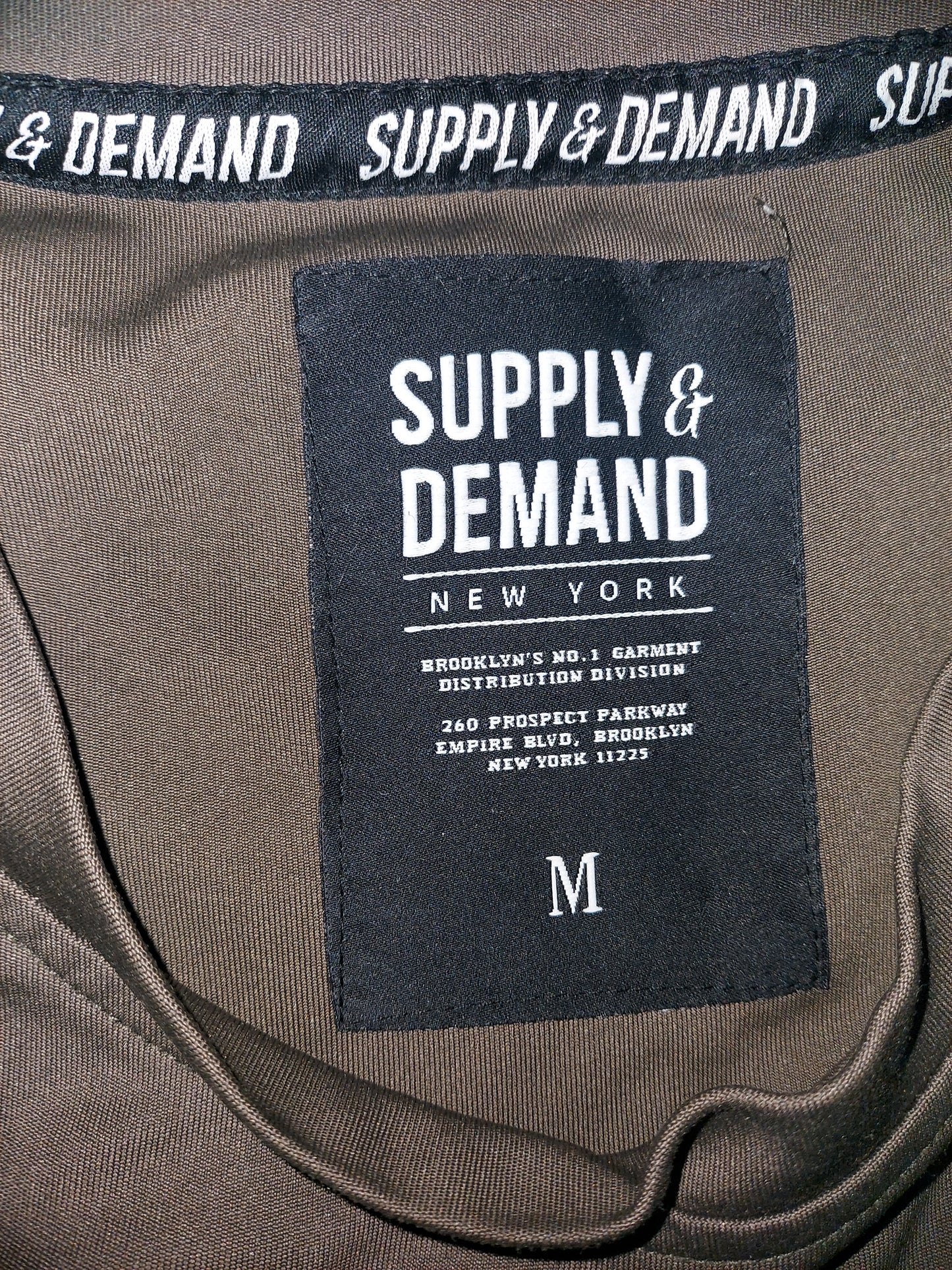 Supply & Demand Revenge T-Shirt Khaki Green Size M