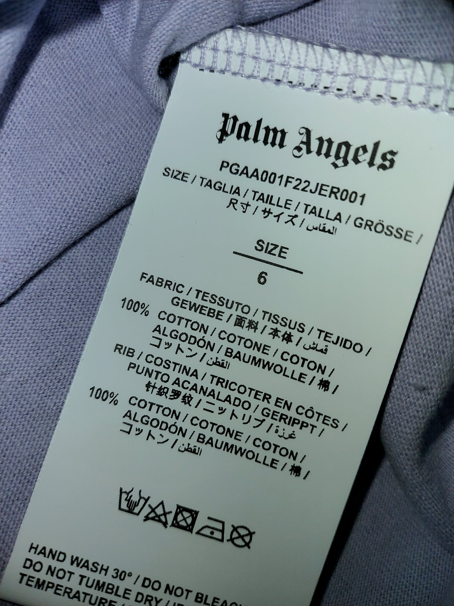 Palm Angels Kids Back Logo T-Shirt Pink Size 6 Years