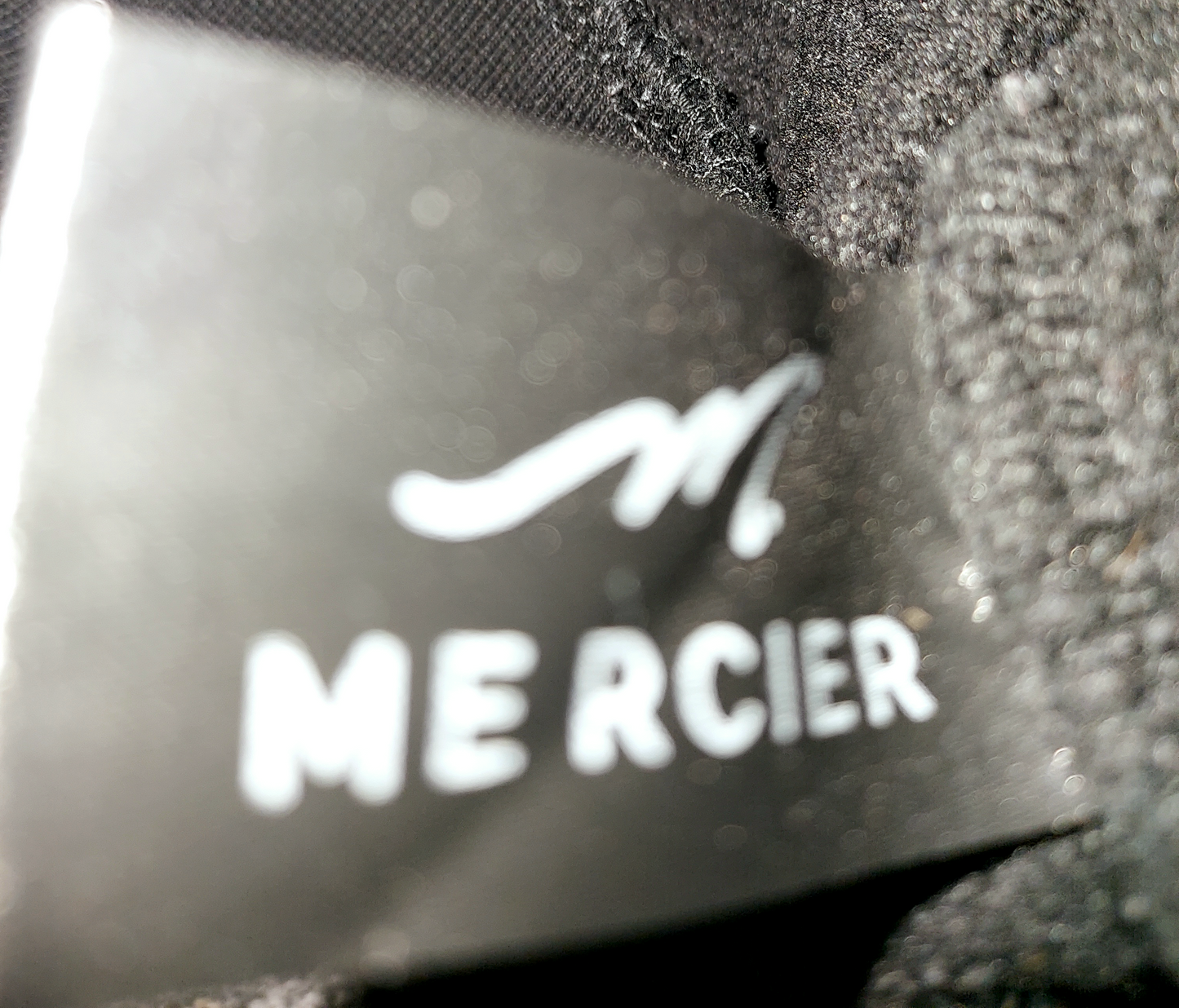 Mercier Printed Badge Hoodie Black Size Small (Fits Medium)