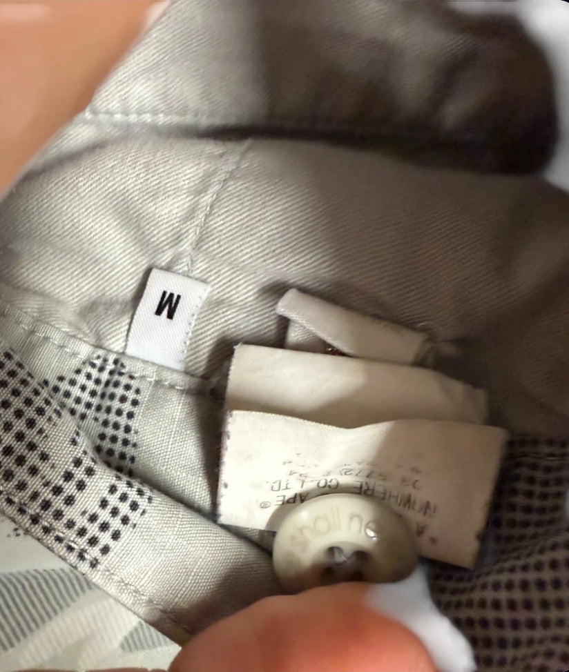 A Bathing Ape Camo Trousers White Size M